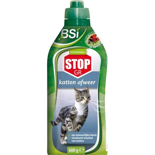 BSI Katten Afweer Ecologische Strooikorrels STOP GR - 600 G 3 BSI Katten Afweer Ecologische Strooikorrels STOP GR - 600 G
