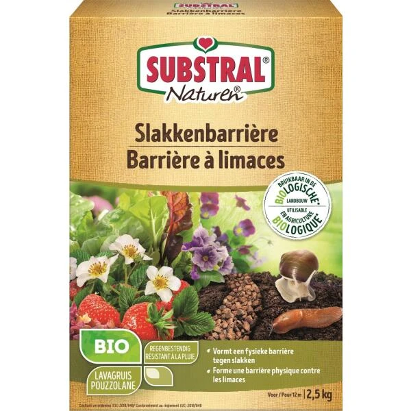 Substral Naturen Slakkenbarrière - Lavagruis 2500 G 3 Substral Naturen Slakkenbarrière - Lavagruis 2500 G